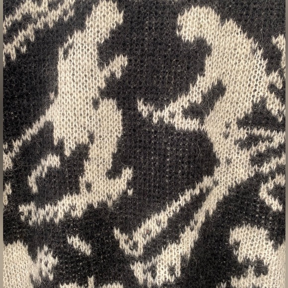 Vintage Ski Sweater Mens’s Sz L- 48% Mohair EUC 9/10 Made in Hong Kong - Picture 5 of 10